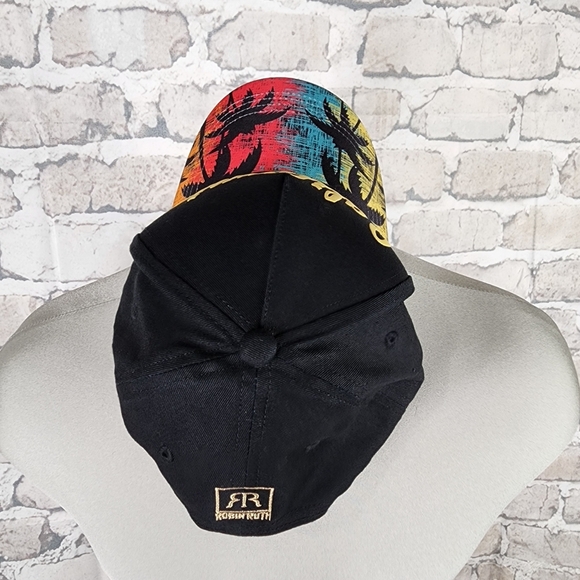 Robin Ruth California Ball Cap Palm Trees Adjustable Black Sunset NWOT - Picture 7 of 13